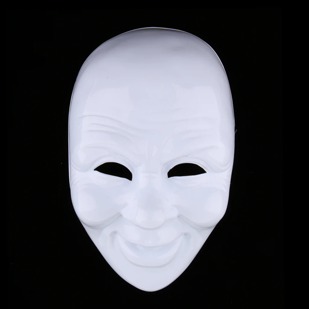 White Blank Mask Masquerade Mask Vintage Design Costume Party Favor