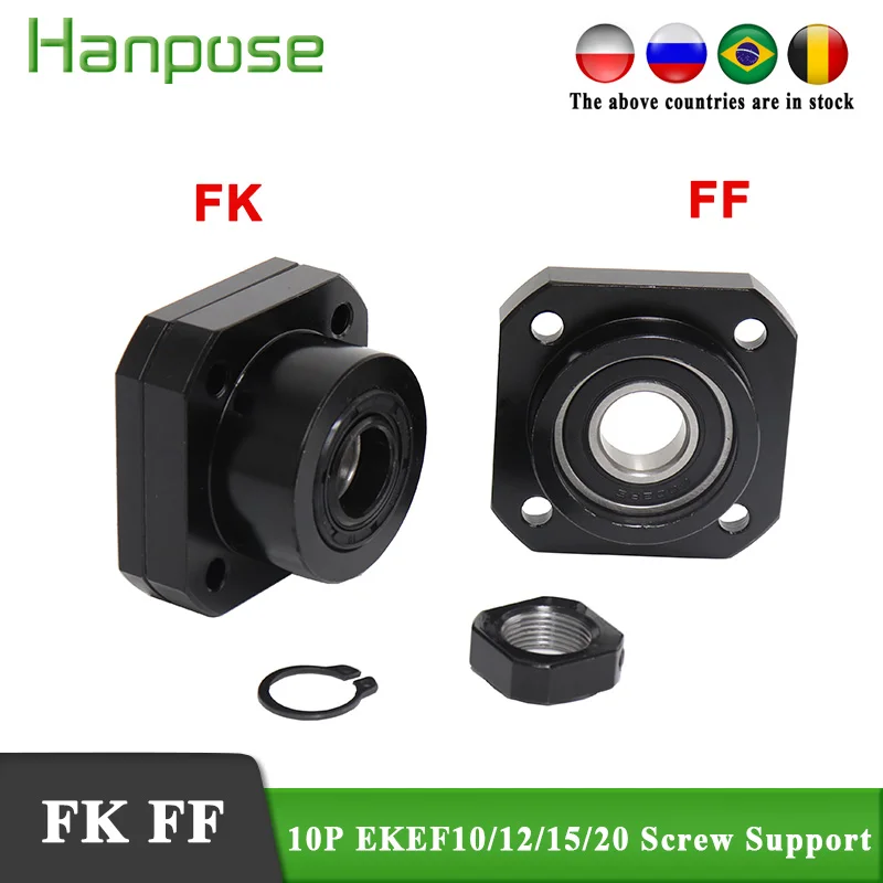 10 шт. опоры для ЧПУ запчастей FK FF винтов RM1204 SFU1605 FK12 FK10 FK15 FK20 FF12 FF10 FF15 FF20 |