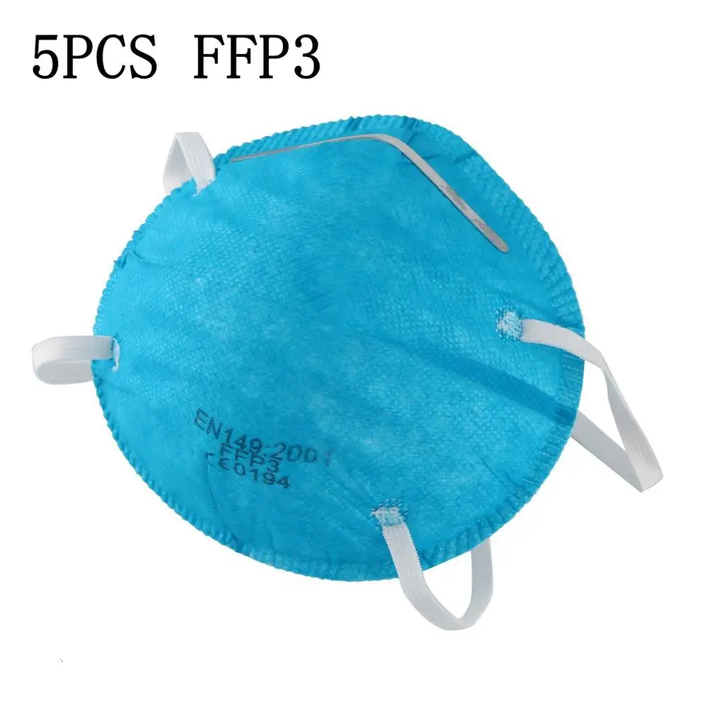 

FFP3/FFP2/KN95 Protective Masks Cup With Breathing Valve High Efficiency Filtration 3D Fitting Design Light And Breathable Masks