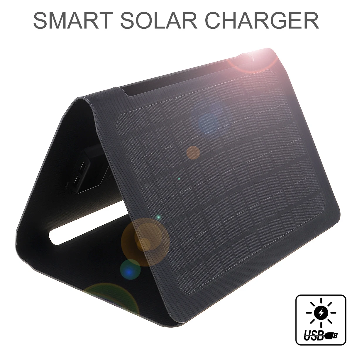 

Solar Charger 20W Solar Panel with Dual USB Port Waterproof Foldable Camping Travel Charger Fit for iPhone / iPad / Galaxy