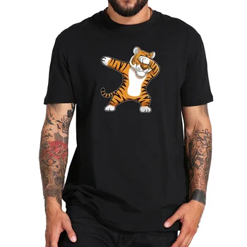 

Dabbing T Shirt Hip Hop Cute Animal Tiger Panda Camiseta Short Sleeved 100% Cotton Tshirt