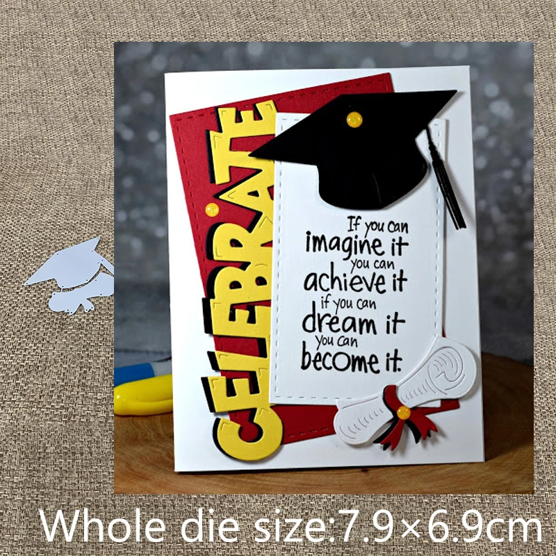 

New Design Craft Metal Cutting Die die cuts graduation hat certificate scrapbooking Album Paper Card Craft Embossing die cuts
