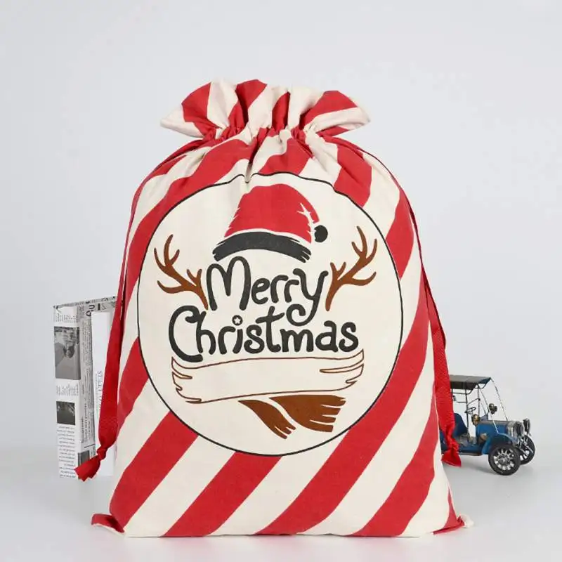 

Christmas Gift Bag Santa Bag Flower Drawstring Gift Delivery Bag