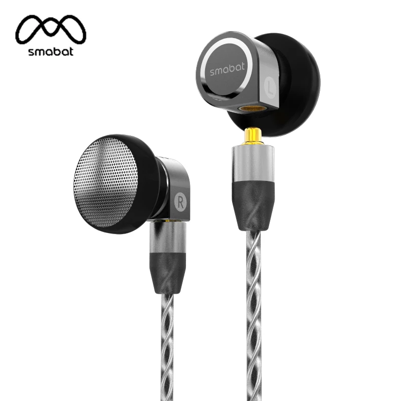 

Smabat M1 Pro Earbud Earbuds HIFI Metal CNC Earphone 14.2mm Dynamiy MMCX Silver Plated Cable Maze Design ST-10 ST10 BK PK PK2