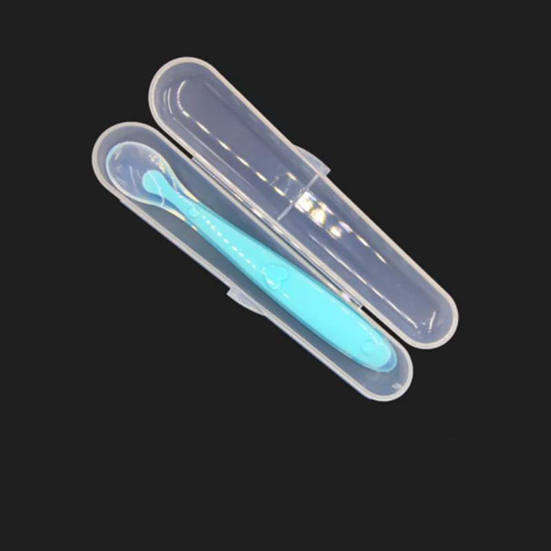 

1Pc Spoon Receiving Box Food Grade Receiving Box PP Plastics Baby Spoon Box