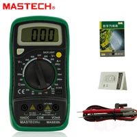 Mastech MAS830L Мини Ручной ЖК-дисплей 2000 отсчетов мультиметр DC ток тест er подсветка Удержание данных диод hFE Тест - изображение