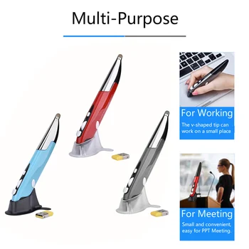 

2.4G Wireless Optical Presenter Pen Mouse 1600DPI Adjustable Mini 2.4GHz USB Mouse for Tablet Laptop PC Desktop Smart TV Box