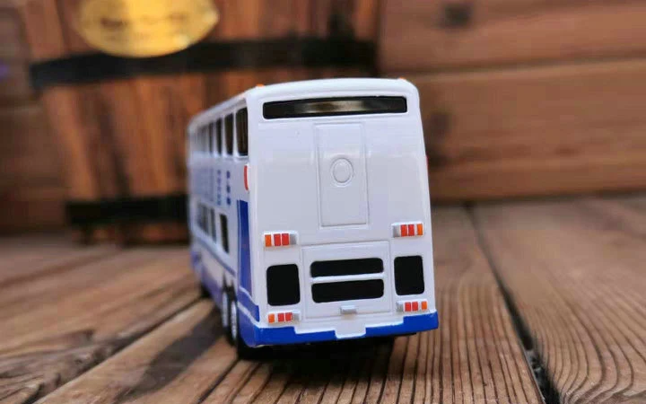 Ограниченное предложение 1: 76 Nanjing Jinling двухслойная модель автобуса из сплава коллекция моделей