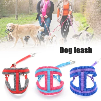 

Dog Lead Leash Chest Strap Rope Harness Breathable Soft Adjustable for Outdoor MU8669
