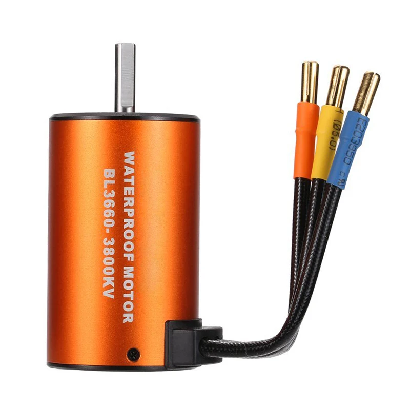 

FFYY-3660 3800KV Waterproof Brushless Motor for 1/10 RC Car Truck Crawler