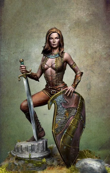 

1/24 Resin Model Building Kit Figure gladiator