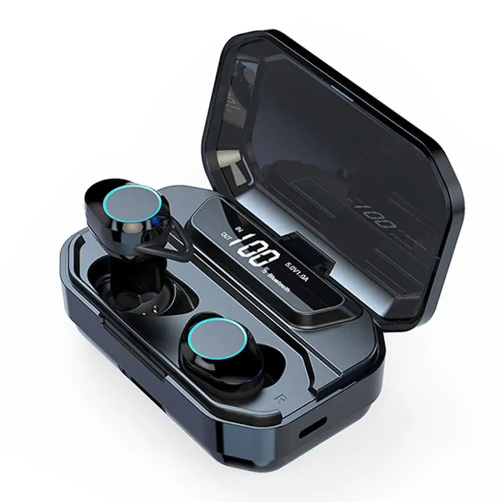 G02 TWS 5,0 Bluetooth 9D стерео наушники беспроводные наушники IPX7 водонепроницаемые наушники 3300 мАч светодиодный внешний Смарт-аккумулятор держатель телефона