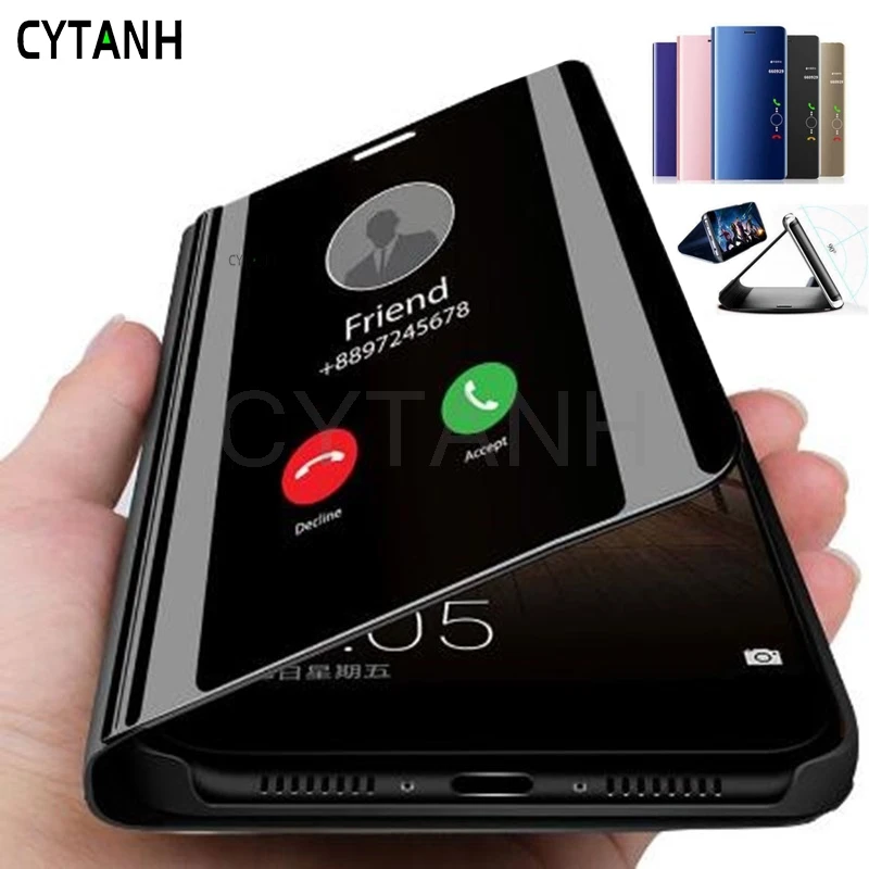 Cover On Samung S 20 Fe Coque Capa Smart Mirror Flip Phone Case Per Samsung Galaxy S20Fe Gelaxi S20 Fan Edition Book Stand Caso