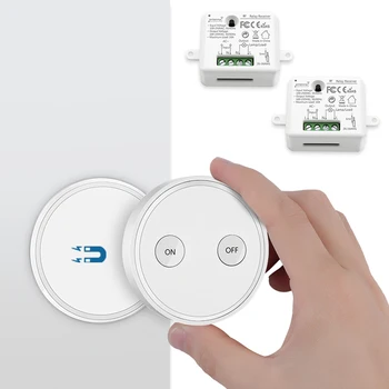 

Wireless Switch with Tiny Relay Module 2500W Portable Remote Control Light ON OFF up to 200m Range Easy to Install No Wiring