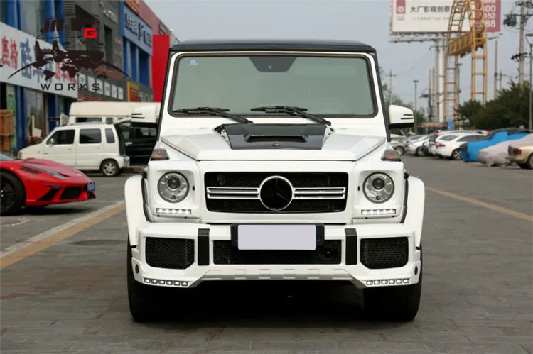 Углеродное волокно для G class W463 G350 G500 G550 G63 2012-17 автомобильные аксессуары передний бампер декор для угла накладка