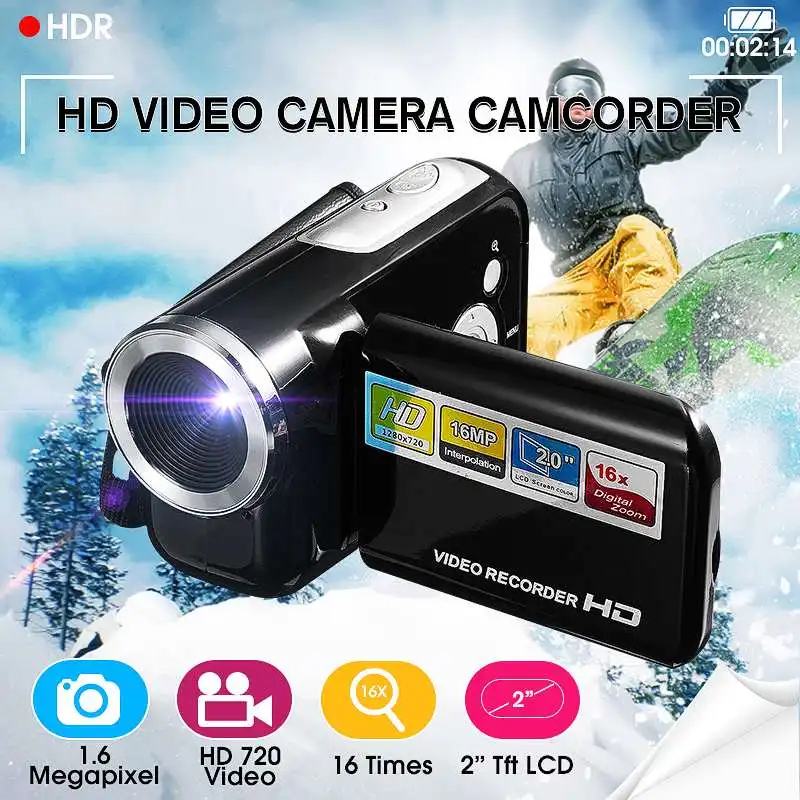 16MP 2,7 дюймов W/2," экран видео FULL HD 1080P lcd записывающая цифровая камера видеокамера DV 4X зум Любительская видеокамера
