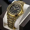 Fashion quartz Man watch men Brand luxury Retro golden stainless steel watches men gold mens watch female reloj hombre ► Photo 1/6