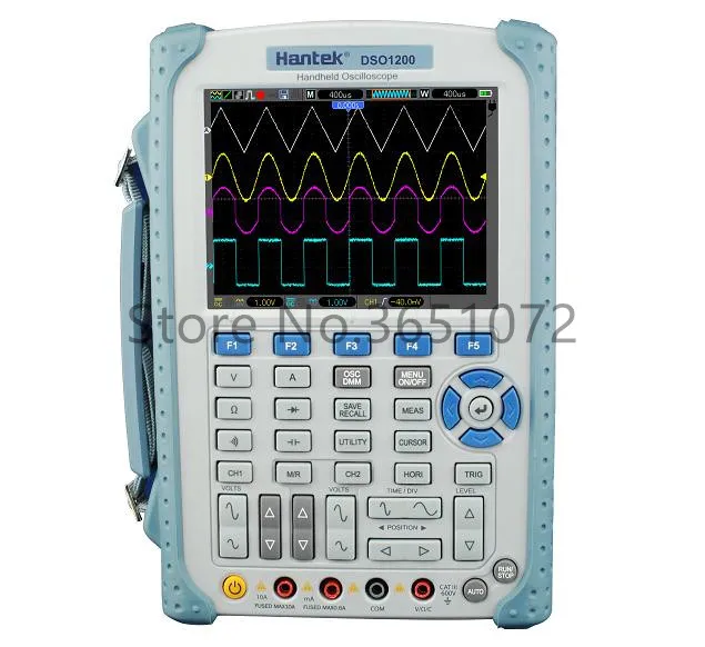 

Portable Hantek DSO1200 USB HandHeld Scopemeter Bandwidth 200Mhz Sample Rate 500MSa/s Oscilloscope