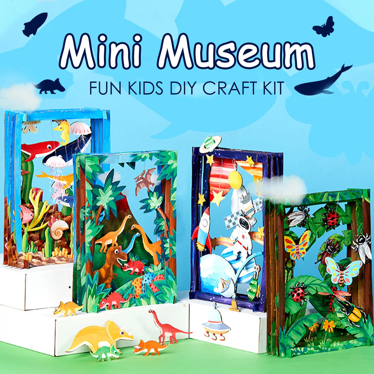 Kit DIY para manualidades en 3D para niños y niñas, de museo minikit para regalo de cumpleaños, Navidad, Año Nuevo