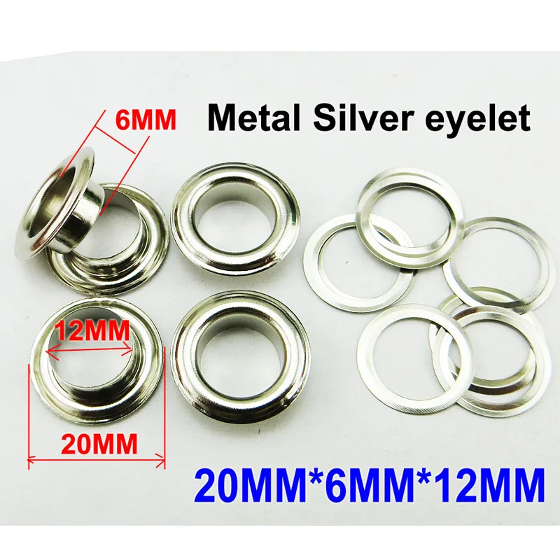 100PCS 20*6*12MM 금속 실버 구멍 단추 바느질 의류 액세서리 단추 핸드백 작은 구멍 ME 052silver