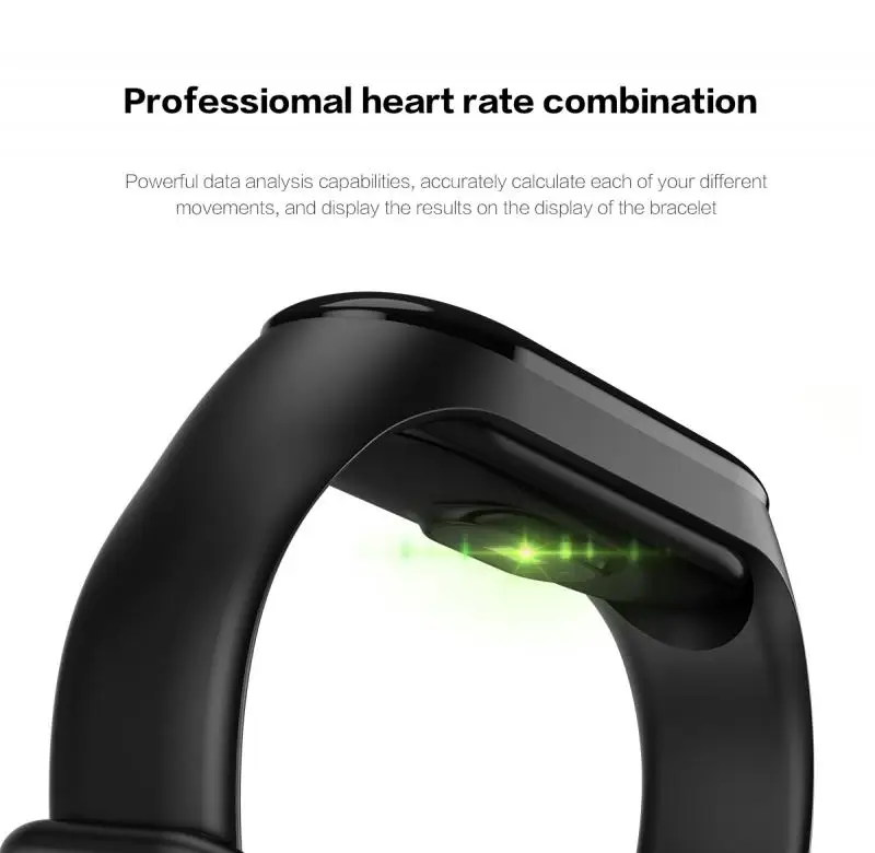 Smart Pedometer Band M3 Plus Fitness Tracker Blood Pressure Monitor Heart Rate Bracelet Step Counter Waterproof Smart Band