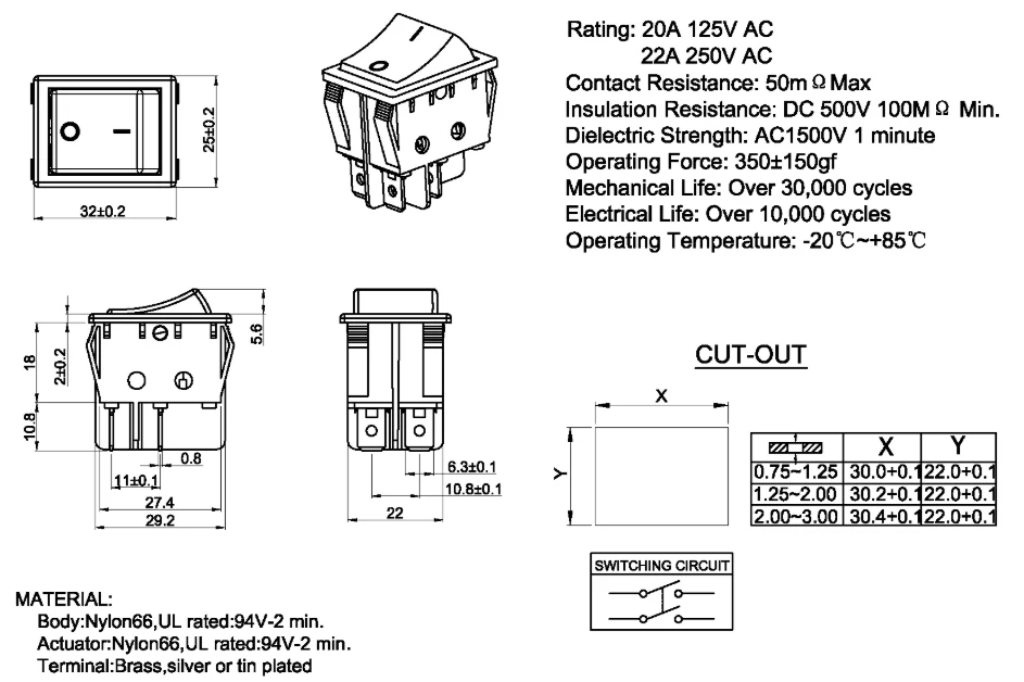 R210船型开关图纸fb