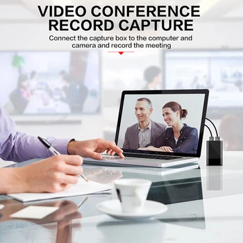 

Audio Portable High Speed Video Card 4K 1080P 30fps Recording Box HDMI USB3.0 Universal Live Broadcasts Online Teaching