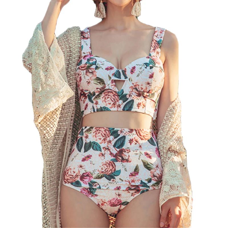 

Sexy Women Floral Bikini Set 2020 Bandage Push-Up Padded Swimwear Swimsuit Bathing Suit Floral Swimwear Two Piece Bikinis Sets