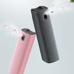 Outil pour le dépoussiérage d'écran de téléphone et d'ordinateur 2 en 1,ensemble de pulvérisateur pour nettoyer le verre de l'appareil et d'un chiffon en microfibre, nécessaire de nettoyage 