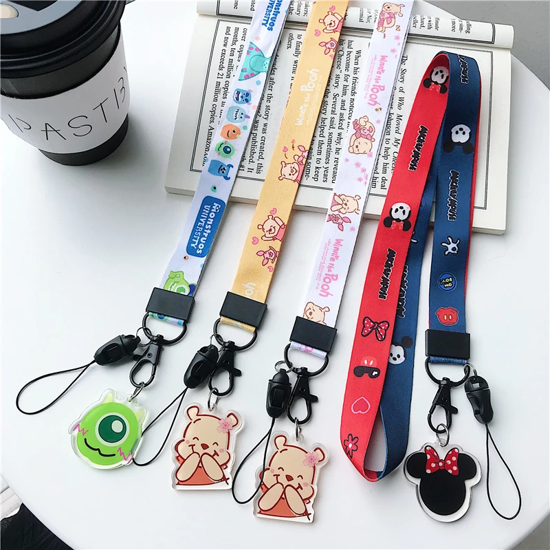 

Cell Mobile Phone Camera Neck Lanyard Detachable Multifunction Strap ID Card Key Ring Holder Mobile Phone Cartoon Lanyard strap