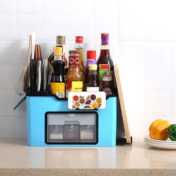 

One Set Insect-proof and Moisture-proof Kitchen Storage Supplies Seasoning Box Seasoning Jar Salt Pot Seasoning Tank Storage Set