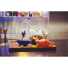 Творческий Специальный коктейльный Лебедь влюбленных форма стекла для бальной комнаты вечерние RUM охладитель TIKI соломенная вино чаша бокал для вина стакан