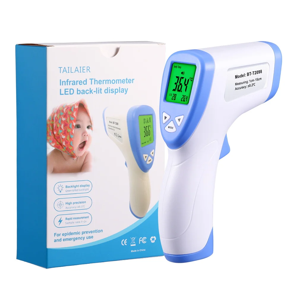 

Digital Forehead Thermometer Infrared Baby Adult Non-contact Infrared Thermometer With LCD Backlight Termometro Infravermelh