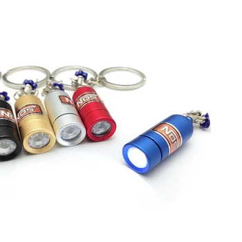 

Mini LED Flashlight USB Portable Waterproof White Light NOS Bottle Keychain Torch Super Small Lanterna with Battery