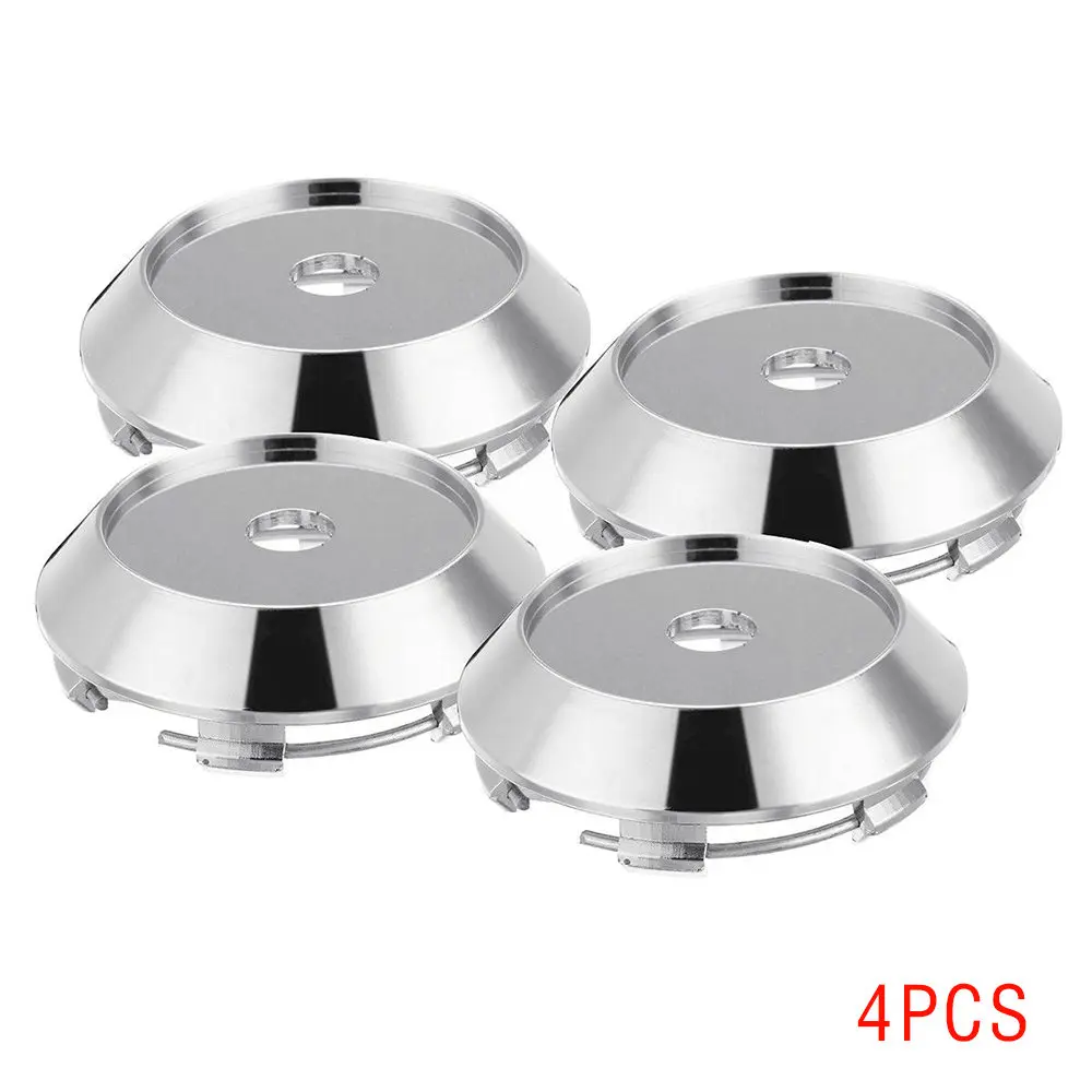 

4pcs 58mm Universal Chrome Car Wheel Tire Rims Center Hub Caps Cover Decorative