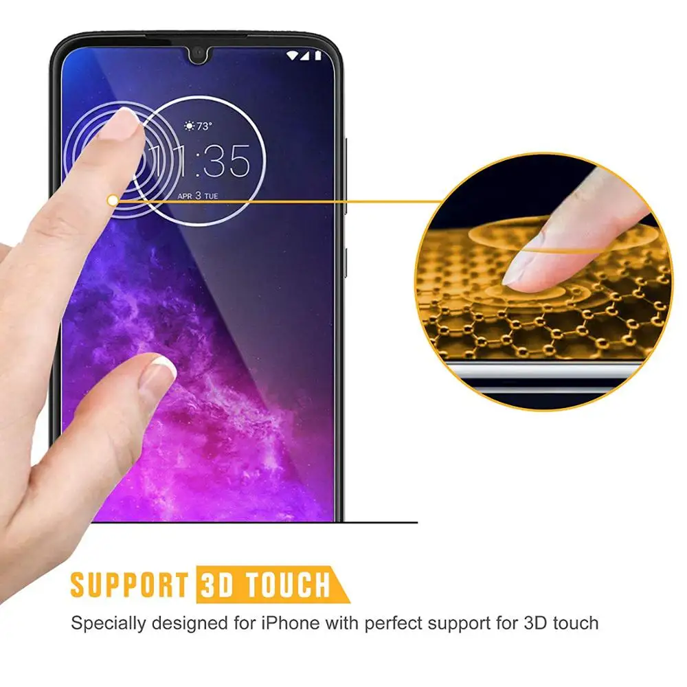 9H Tempered Glass For Motorola MOTO One Zoom One Vision
