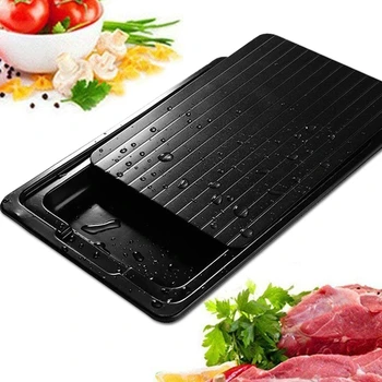 

Multifunctional Fast Defrosting Board With Water Collector Tray Thawing Plate For Seafood Meat Fish Quick Defrost Kitchen Gadget