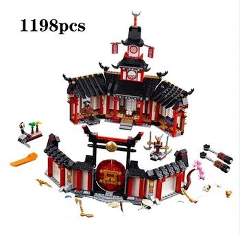 

2019 new Hot sale compatible 70670 1198PCS Ninja Monastery Of Spinjtzu Building Blocks Bricks Children's day gift
