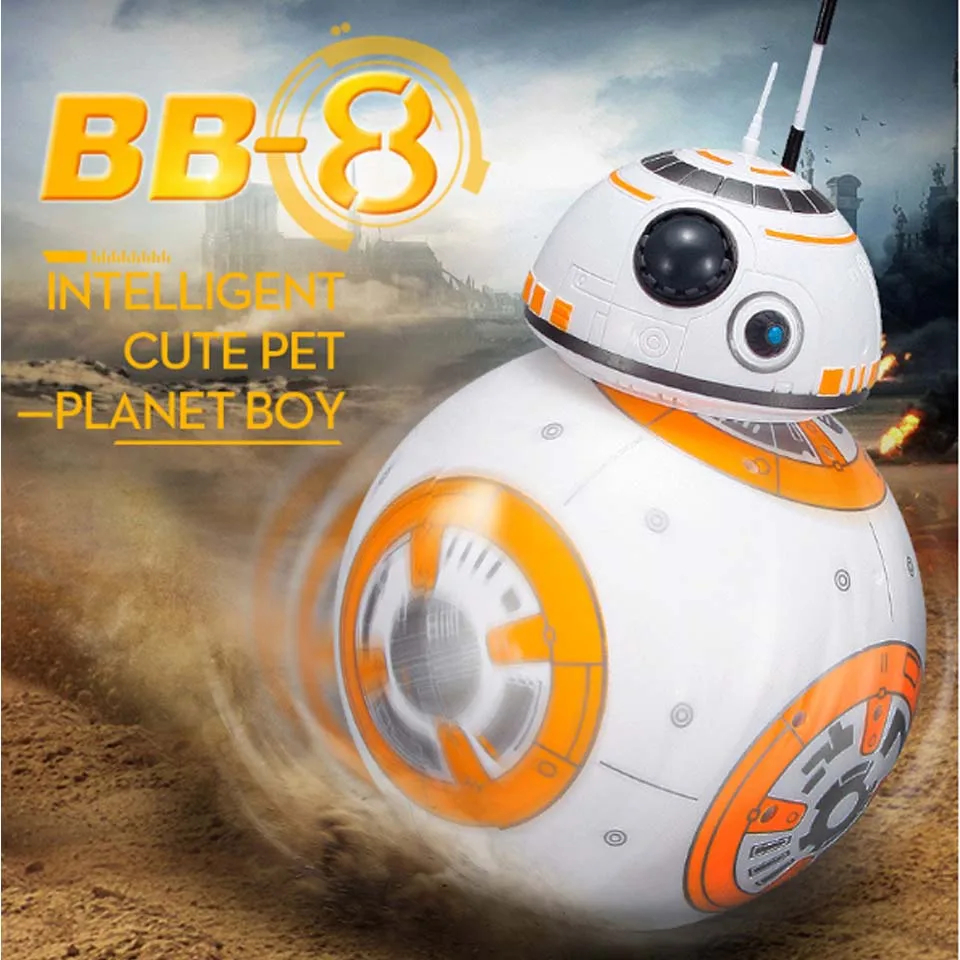 

Star Wars RC BB8 Intelligent Upgrade Small Ball 2.4G Remote Control Droid Robot BB-8 Action Figure Kid Toy Gift With Sound Model