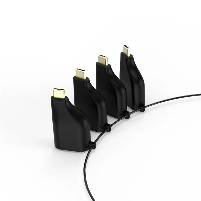 Thunderbolt 3 TYPE C к HDMI 4K 60HZ VGA DP Mini конвертер с брелком стиль для MacBook Galaxy USB C|Кабели VGA| |