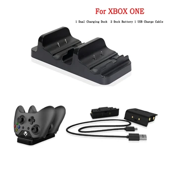 

For Xbox One Wireless Controller Gamepad Batteries with 1xDual Charging Dock 2xRechargeable Battery 1xUSB Charge Cable