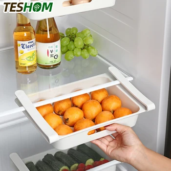 

Refrigerator Organizer Egg Storage Box Multi-function Drawer Storage Box Fruit Basket Pull-out Drawer Fnishing Rack