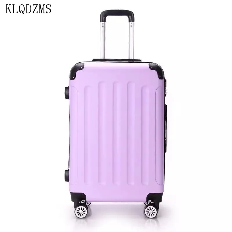  KLQDZMS ABS+PC 20''24 inch Suitcase on wheels rolling luggage Students carry on Cabin trolley Suitc