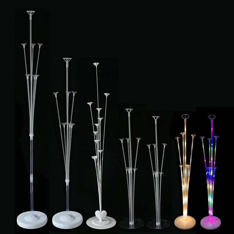 

7/11 Tubes Balloon Stand Holder Plastic Holder Column Base Wedding Decor Birthday Party Baby Shower Supplies Balloon Accessories