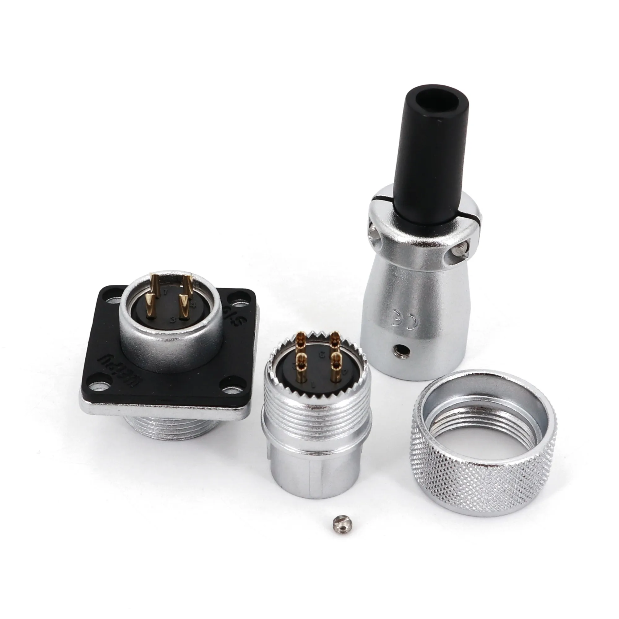 Weipu WS16 TQ+Z 16mm 섀시 패널 마운트 2/3/4/5/7/9 핀 금속 항공 원형 케이블 플러그 커넥터