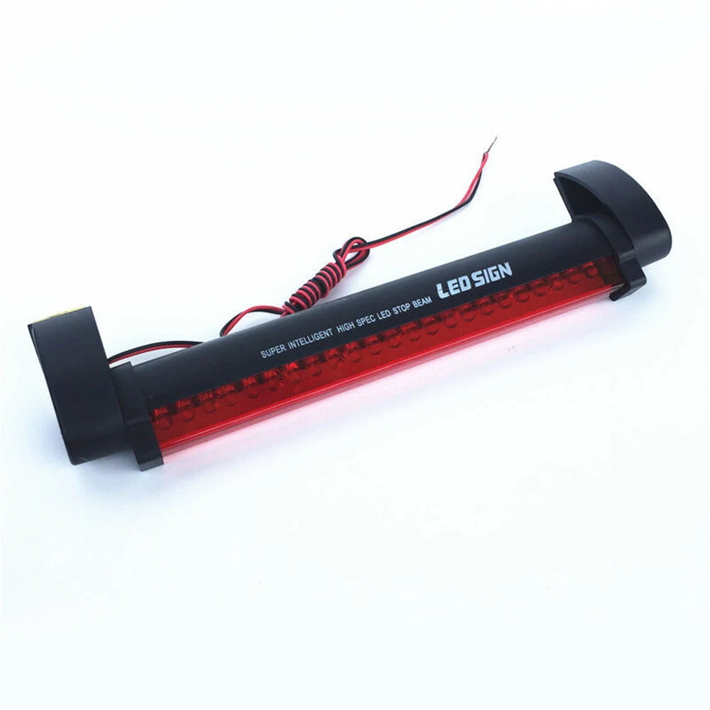 

1pc 32 LEDs Car Truck Motorcycle Brake Light Rear Tail High Mount Stop Lamp 12V 3000K-4000K Plastic car Red Brake Light