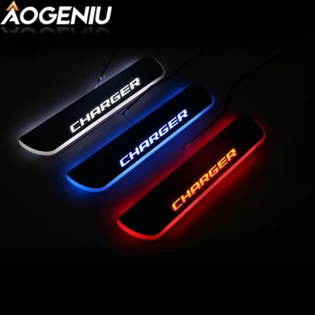 

LED Door Sill For Dodge CHARGER 2011-2020 Trim Pedal Auto Exterior Scuff Plate Pathway Part Dynamic Moving Light Car Accessories