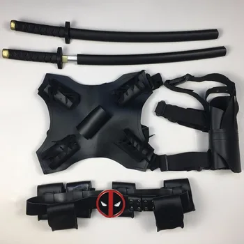 

Deadpool Belt Sword Back Gun Holder Cosplay Superhero Deadpool Sword weapon Adjustable Belts Costume Halloween Props Accessories