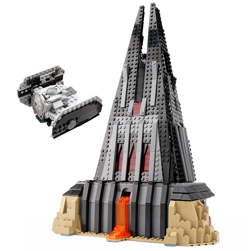 Новая модель замка Дарта Вейдера из серии Звездных Войн 05152, набор строительных блоков, совместимых 75251 классических игрушек для детей