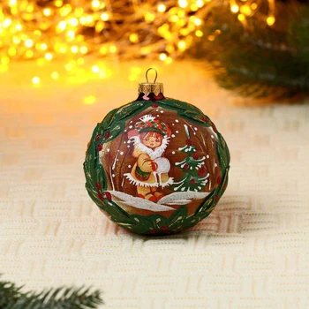 

Ball "Retro" series girl and tree, 10 cm 5289213